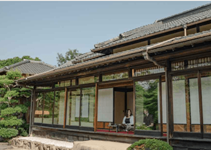 天守を望む、優雅な朝餉