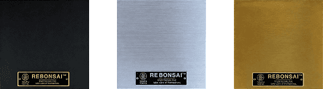 Stand and plate finishes: black, platinum, gold
