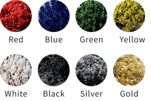 Foliage colors: 8 signature colors (red, blue, green, yellow, white, black, silver, gold)