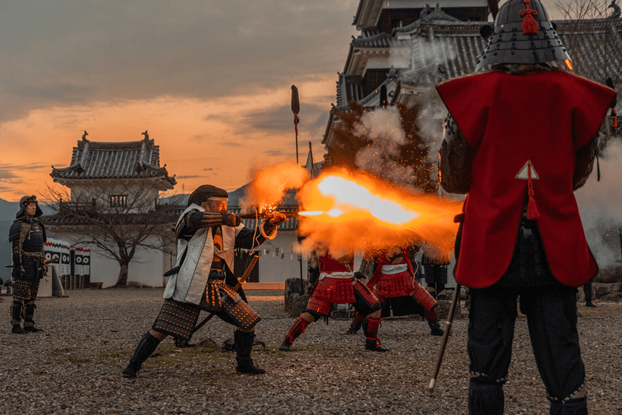 城主をお出迎え