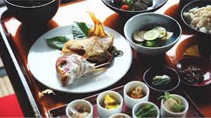 臥龍山荘での特別朝食